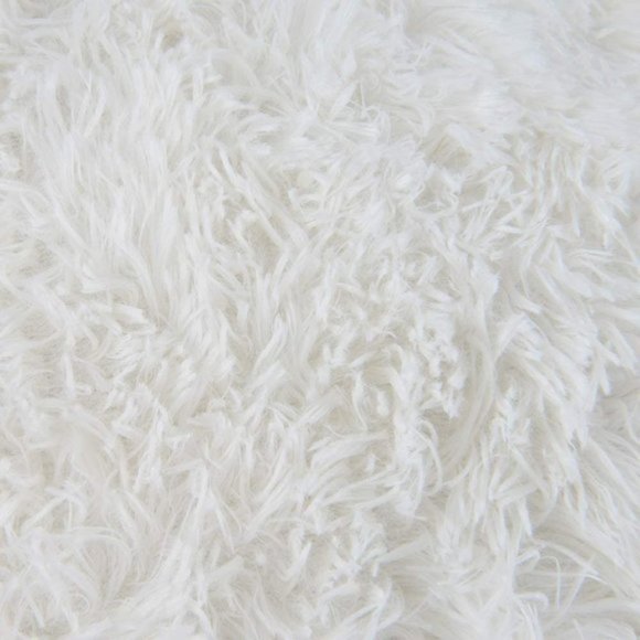 2 Pcs White Luxury Soft Faux Fur Throw PillowCases - Picture 3 of 7